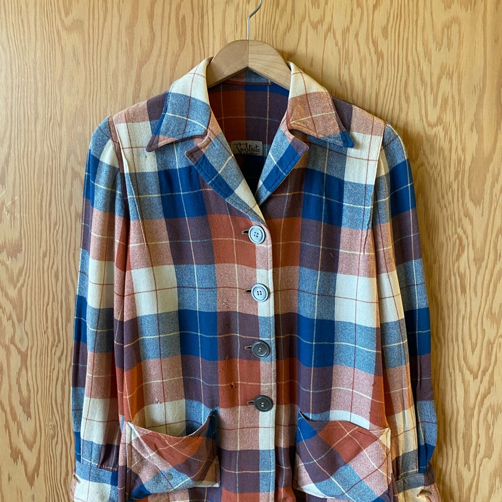 Vintage WOOL Plaid Jacket